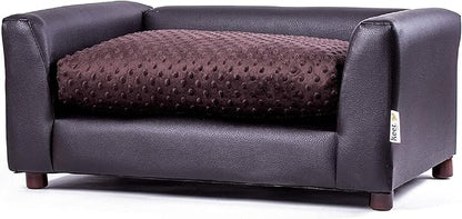 Keet Fluffy Deluxe Pet Bed, Chocolate, Medium