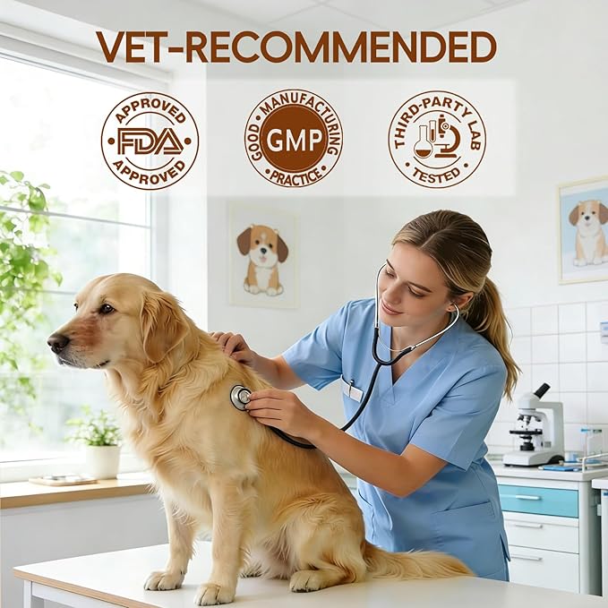 Herbal Turkey Tail Mushroom Powder for Dogs and Cats, Organic Pets Supplement for Cognitive and Immune, Blood Support for Lumps and Bumps, No Grains No Filler, 10 in 1 Mushroom Blend Powder, 60g