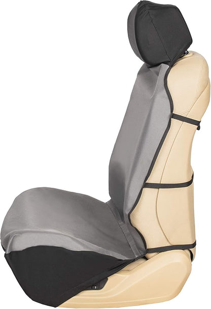 PetSafe Happy Ride Waterproof Bucket Seat Cover for Dogs and Pets - Fits Cars, Trucks and SUVs - Waterproof Area Protection - Grey