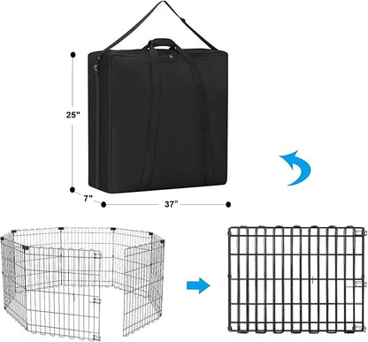 36" Dog Playpen Storage Bag, Suitable for Foldable Exercise Pet Playpens, Dog Fence Travel Bag With Handles For Camping and RV Trip, Waterproof Oxford Fabric