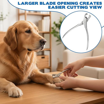 Stainless Steel Dog Nail Clipper, Cat Nail Trimmer Dog Clippers for Thick Nails, Heavy Duty Dogs Nails Cutter for Toenail Grooming, for Large, Medium, Small Dogs, Cats, Pet