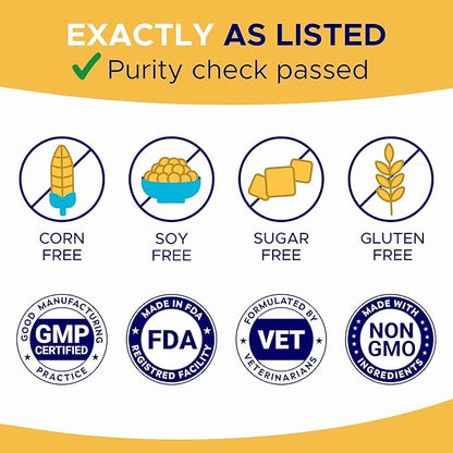 Omega 3 Fish Oil for Dogs (360Ct) - Skin&Coat Chews - Dry & Itchy Skin Relief + Allergy Support - Shiny Coat - EPA&DHA Fatty Acids - Salmon Oil Chews Promotes Heart, Hip & Joint Support