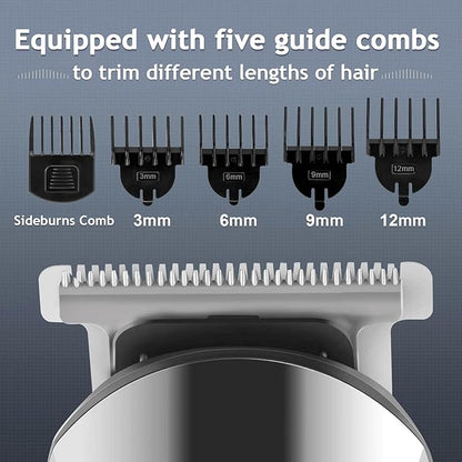 Ufree Beard Trimmer for Men, Waterproof Electric Razor for Nose, Body, Face & Mustache, Cordless Hair Clippers Shavers Grooming Kit, Gifts for Men Husband Father
