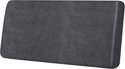 ANARACHON Leather Look Couch Cushion Covers Sofa Seat Slipcovers Sets Couches Furniture Protector for Sectional Armchair Loveseat Pets Kids Stretch Spandex Fabric (1 Cushion Loveseat, Dark Grey)