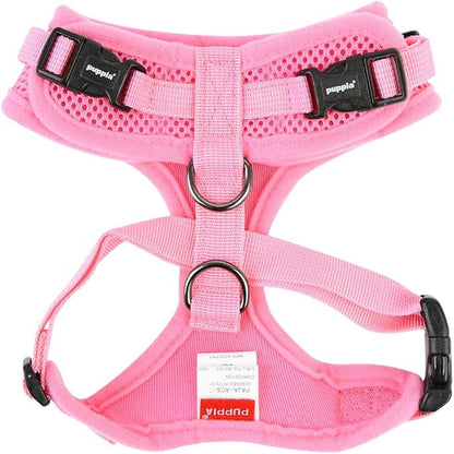 Authentic Puppia RiteFit Harness with Adjustable Neck, Pink, Medium