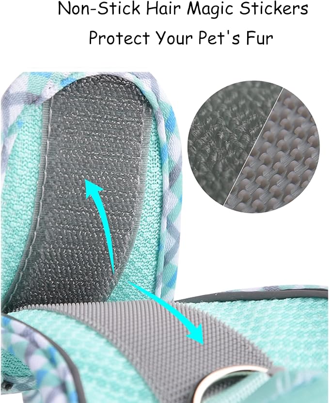 Petank Dog Harness for Small Medium Dogs No Pull, Puppy Harness and Leash Set, Step in Dog Harness for Walking, Running, Training, Small Dog Vest(Light Blue, XS)