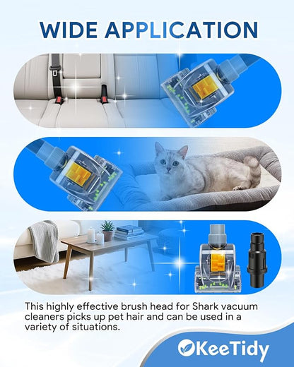 Upgraded Pet Hair Power Brush Attachment for Shark Navigator NV350 NV351 NV352 NV356 NV357 NV360 NV22 NV42 and Rotator Vacuums NV501 NV502 NV752 NV751,Replaces Part 119FFJ 351FJV540 224FFJ480