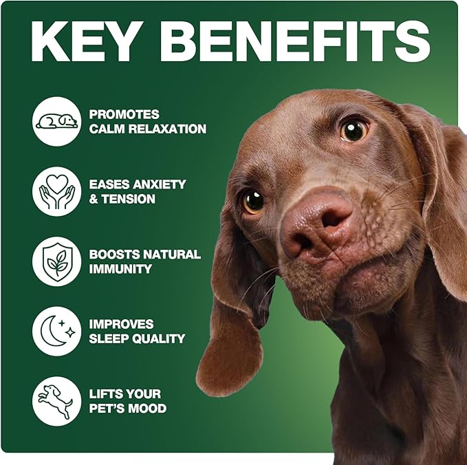 180 Soft Chews, Calming Chews for Dogs, Dog Calming Treats Helps with Anxiеty Rеlief, Separation, Strеss, Fireworks, Travel, Barking, Composure, Natural Dog Supplements
