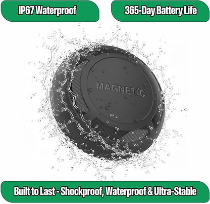Magnetic Hidden GPS Tracker for Vehicles – 365 Days Battery Life, No Subscription, Car Tracker Device Hidden (iOS Tracker)