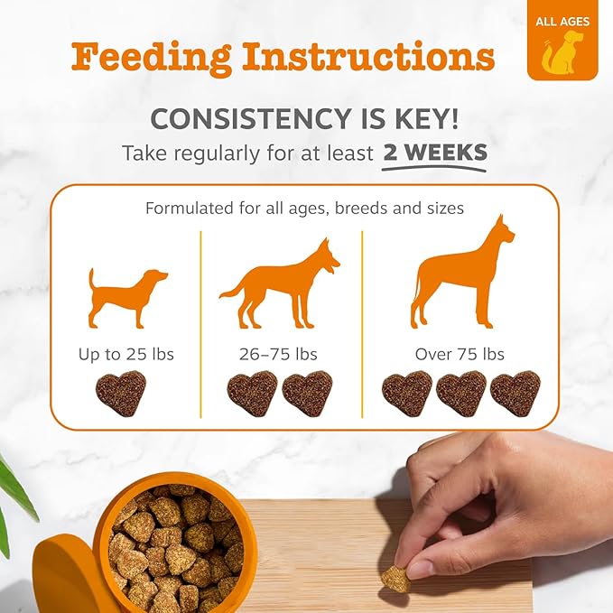 Zesty Paws Allergy Immune Bites - Dog Allergy Chews, Dog Probiotics for Itchy Skin and Ears, Lamb, Mini, 90ct