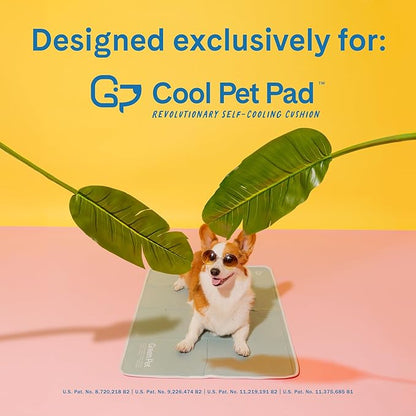 The Green Pet Shop Dog Cooling Mat Cover - Small, Nude/Pink - Protect Your Cool Pet Pad from Dirt & Damage - Machine Washable