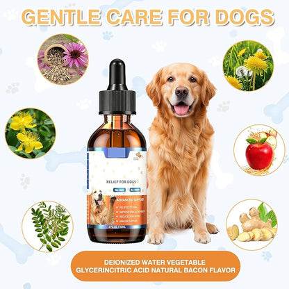 Pet Immune Support for Reducing Irritation, Gentle Critical Immune Defense for Cats & Dogs with Improve Skin and Coat Health, Easy Feeding Animal Essentials Drops - 2 FL.OZ [60ml]