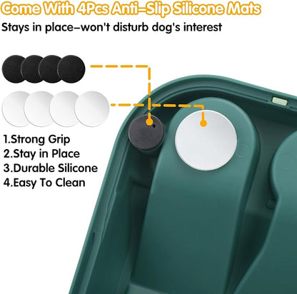 ELEGX Dog Puzzle Toy, Paw-Activated Rolling Interactive Dog Treat Puzzle Toys, Fun Slow Feeder for IQ Training & Mental Stimulating, Treat Puzzles Feeding for All Breeds, 2 Levels of Challenge