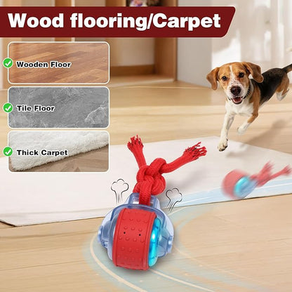 Muhhiba Interactive Dog Toy,Electric Dog Toy Can Move Freely,Rechargeable Dog Ball is Suitable for Use Both Indoors and Outdoors