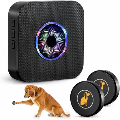 Ownpets Smart Dog Door Bell, Wireless Dog Doorbell for Potty Training & Housebreaking, Dog Bell to Go Outside, 1000Ft Range Waterproof Touch Button, 55 Melodies, Ideal for Puppies & All Dog Breeds