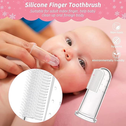 Baby Healthcare and Grooming Kit,22 in 1 Baby Electric Nail Trimmer Set, Baby Grooming Kit,Newborn Nursery Health Care Set,Infant Comb,for Newborn Infant Toddler Kids (Pink)