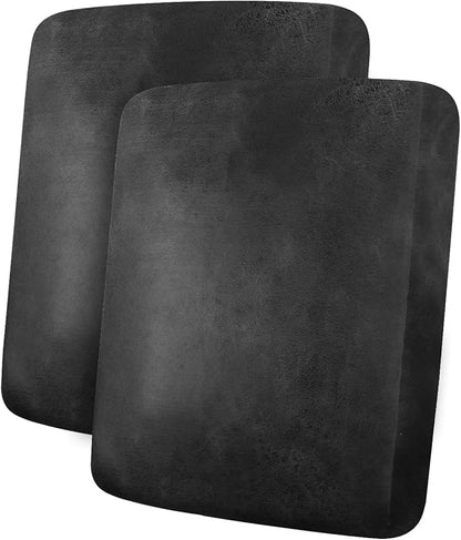 ANARACHON Leather Look Couch Cushion Covers Sofa Seat Slipcovers Sets Couches Furniture Protector for Sectional Armchair Loveseat Pets Kids Stretch Spandex Fabric (2 Cushion Sofa, Dark Grey)
