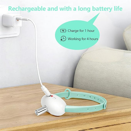Automatic Laser Collar for Cats, Wearable Self-Play Cat Toy with Adjustable Angle & Flashing Mode, USB-C Rechargeable, Gifts for Indoor Cats
