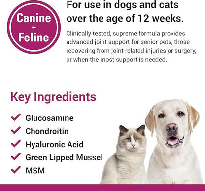 Vet Classics ArthriEase-Gold Hip & Joint Support for Dogs, Cats– Pet Health Supplement Powder – Alleviates Aches, Discomfort – For Flexibility, Healthy Joint Function – Antioxidants – 1 Lb.