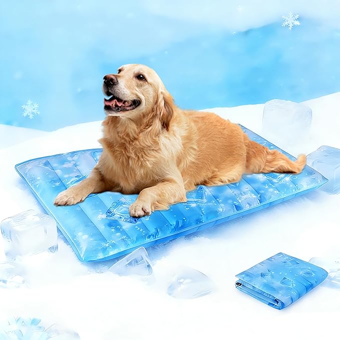 Dog Cooling Mat, Universal Pet Cooling Pad, Double-Sided Durable Water-Resistant, Portable and Easy to Clean, Suitable for All Pets, Keep Your Pet Cool Indoors and Outdoors（47.5 x 29.5 in）