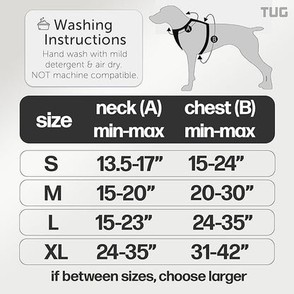 TUG Grab Dog Harness | Integrated Traffic Leash Magnetically Attached for Quick Control (Large/Cream)