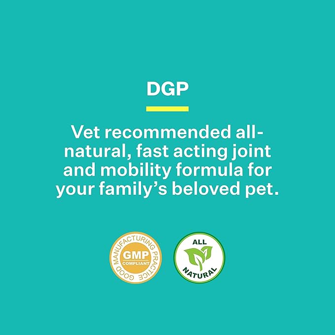 American BioSciences DGP, All-Natural Joint Supplement for Dogs - Joint Support with Turmeric Boswellia Extract - 60 Chewable Pet Tablets per Bottle (60 Count (Pack of 1))