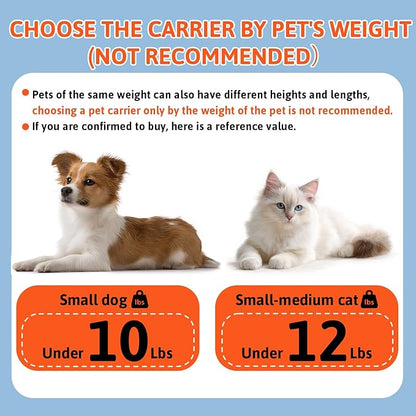 Petskd Top and Side Expandable Pet Carrier 18x11x11 Inches Delta United Airline Approved, Soft-Sided Carrier for Small Cats and Dogs with Locking Safety Zippers and Anti-Scratch Mesh(Blue)
