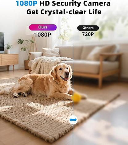 1080P HD Wireless WiFi Camera Charger for Home with App Control, Motion Detection, Night Vision & Loop Recording, 150° Indoor Security Camera with USB Phone Charger for Office/Shop/Pet,User-Friendly
