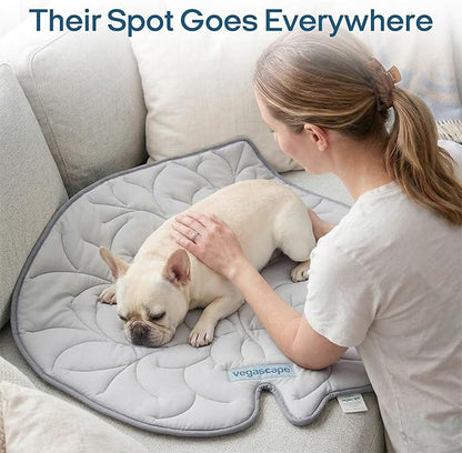 Vagascape Dog Cooling Mat, Washable Pet Cooling Mat, 35" x 33" Thick & Durable Large Cooling Mat for Dogs, Portable Foldable Premium Cooling Pad for Indoor, Outdoor, Travel, Camping, Patio and Beach