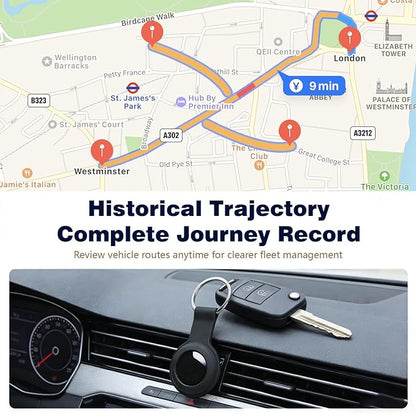 GPS Tracker for Vehicles, No Subscription Location Tracking Device, No SIM Card Required, No Monthly Fee, Magnetic GPS Tracker for Car, Kids’ Belongings, Pets, Elderly Items