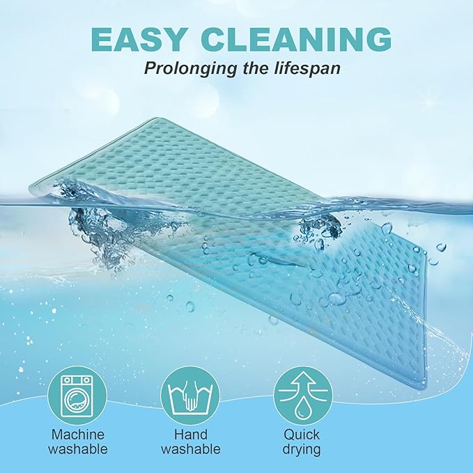 GOLOPET Cat Heating Pad - 18x18 Inch Waterproof Heated Cat Bed with Smart Thermostat Switch and Plush Fabric Cover Blue
