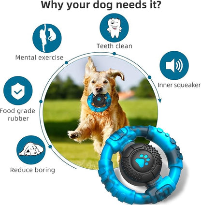 Pamlulu Tough Dog Toys for Aggressive Chewers, Indestructible Dog Toy for Large Dogs, Nylon Chew Toys for Medium Large Breed, Interactive Dog Toys to Keep Them Busy, Dog Birthday