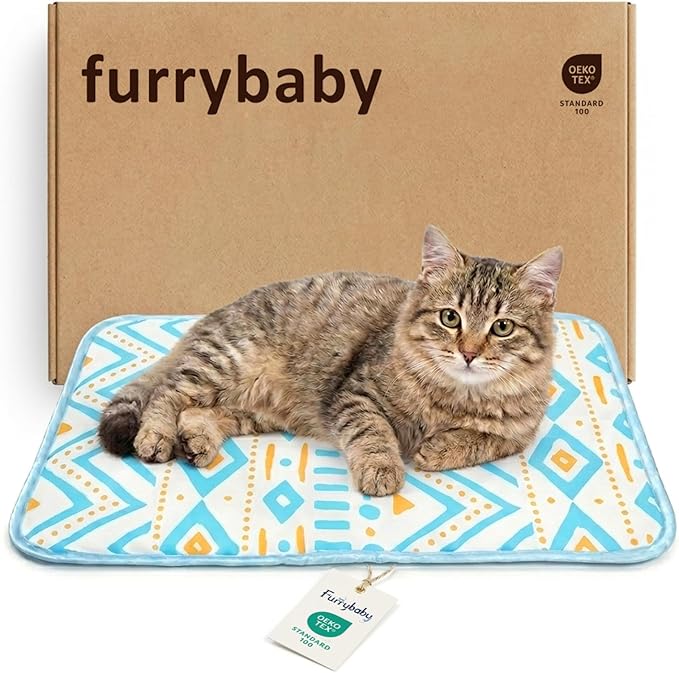 Dog Cooling Mat for Dogs & Cats, Soft Breathable Cooling Pad for Dog Bed, 23"x18" Self Cooling Crate Mat for Dogs, No Gel Washable Non-Slip Pet Cooling Mat Indoor Outdoor, Bohemia