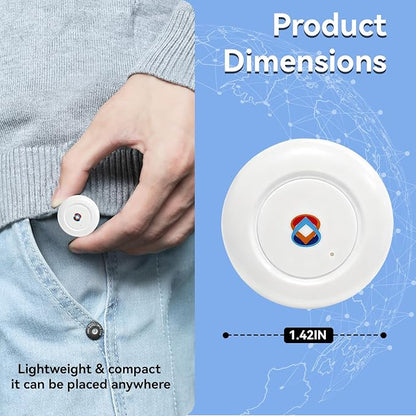 2026 GPS Tracker for Vehicles, Cars & Kids–Real-Time Tracking with Worldwide Coverage | No Monthly Fee & No SIM Needed | IP67 Waterproof | Long Battery Life | Compatible with iPhone & Android