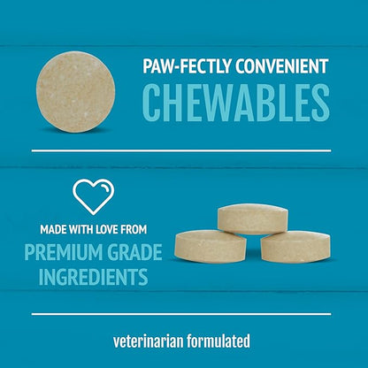 Petnc Natural Care Brewers Yeast Dog Skin and Coat Supplement (250 Chewables), With B Vitamins, Antioxidants & Minerals, Promotes Healthy Skin & Glossy Coat, For Dogs 10 Lbs & Over