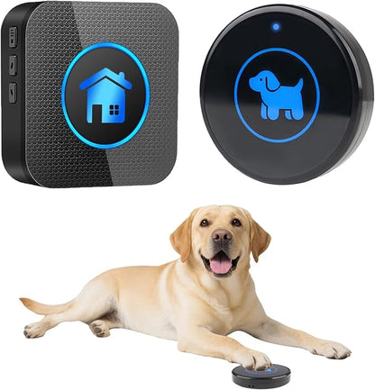 High Sensitivity Dog Door Bell 2026 Version, Dog Doorbells for Potty Training – Dog Bells to Go Outside, 1000Feet Range, Waterproof Button, 55 Melodies & 5 Notification Modes (1 Button)