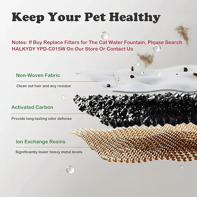Wireless Cat Water Fountain with Smart App Monitoring, BPA-Free Ensure Safety, 2.5L/84oz Pet Water Fountain, Increase Water Intake, Ultra-Quiet Automatic Cats Dog Dispenser with Hydration Tracking