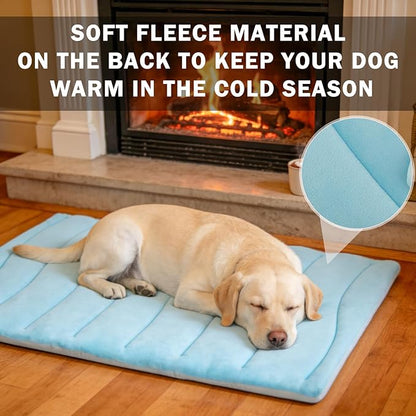 SCENEREAL Dog Cooling Mat for Crate, Thicken Self-Cooling Dog Pad Reversible (Cool & Warm), 48"x28" Pet Cool Bed for M Large XL Dogs,Kennel Sofa Mats Machine Washable, Durable Non-Toxic Gel, Outdoor