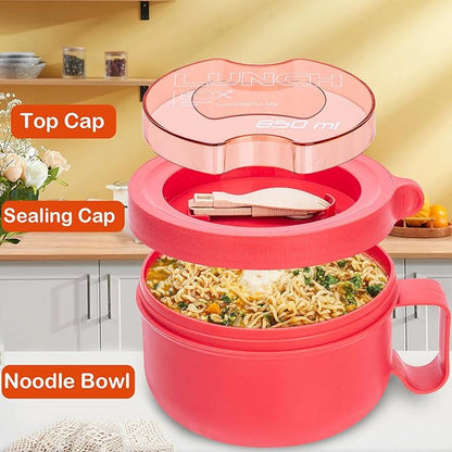 Unbreakable Microwave Soup Mugs with Lids and Handles,Microwave Ramen Bowl with Lid for Soup and Instant Noodles,Oatmeal, Gumbo, Salad,BPA Free