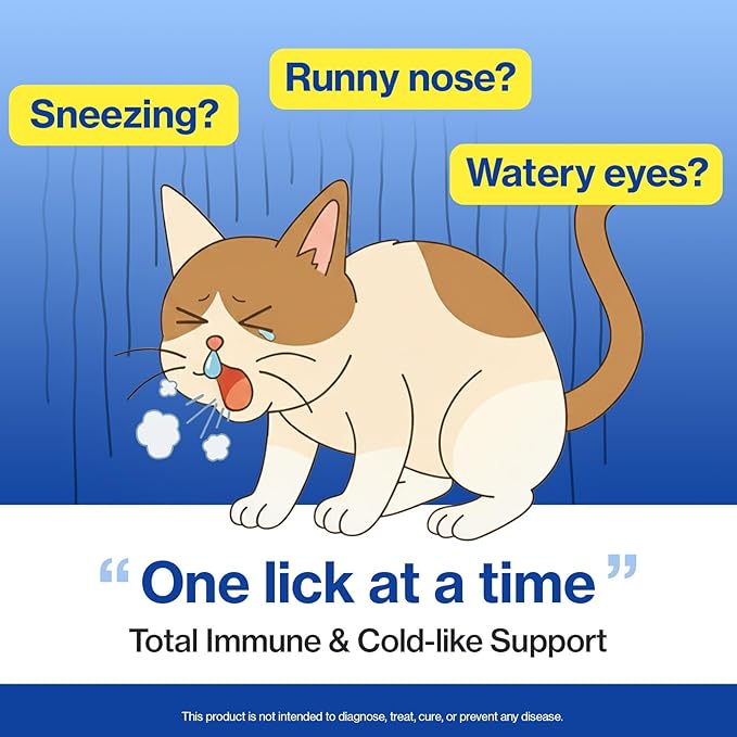 Doctor By FELYSIN L-Lysine for Cats Lickable Immune Support Supplement Allergy Relief, Sneezing, Runny Nose, Cold, Watery Eyes Respiratory Health with Beta-Glucan & Taurine – 30 Individually Packaged