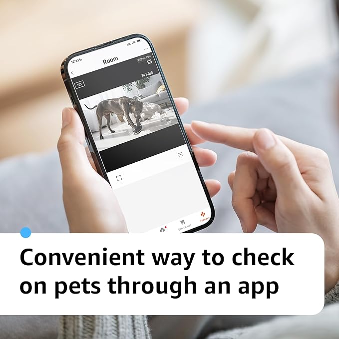 ALPHA TECH WiFi Indoor Pet Camera – 160° Wide-Angle – App Control – Dual-Band 2.4G/5G WiFi – Plug-in Home Camera for Pet Care – iOS & Android