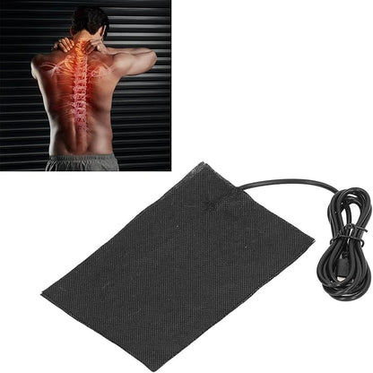 Hyuduo Carbon Fiber Heating Pad, 10 x 15cm, DC 5V USB Powered, 60℃ Constant Temperature, Quick Heat for Pet Bed, Chair Cushion, Clothing