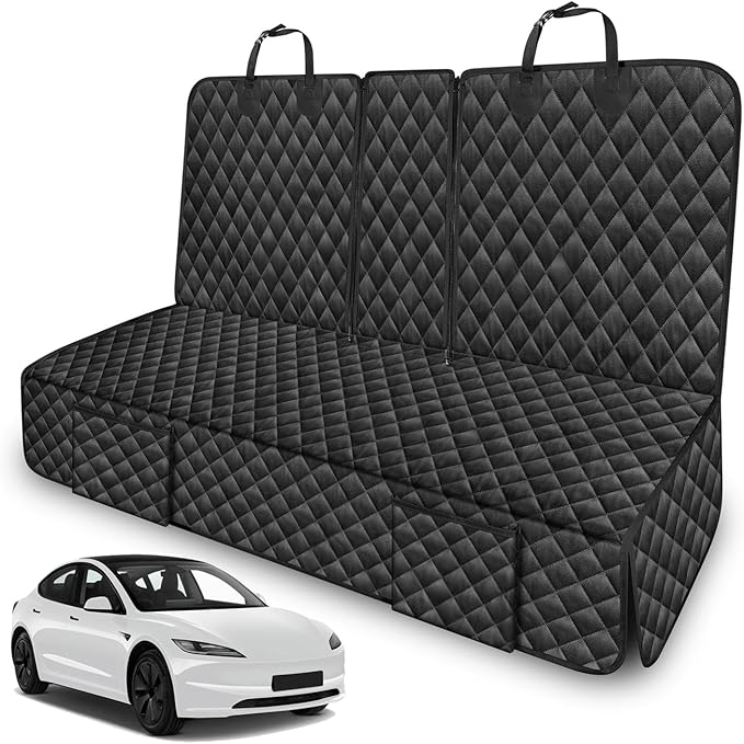 Dog Car Seat Cover for Back Seat Compatible with Hyundai Elantra/Elantra N Santa Cruz Sonata Ioniq 5 6 Accessories 2000-2026, Waterproof Non-Slip Pet Bench Seat Covers Sedan Backseat