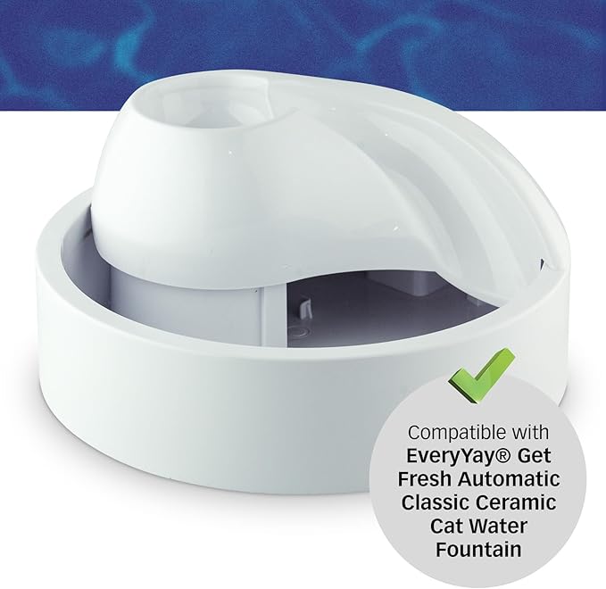 PET STANDARD Replacement Water Filter Compatible With EveryYay® Get Fresh Automatic Classic Ceramic Cat Fountain, Pack of 12