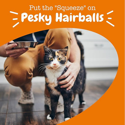 Zesty Paws Hairball Cat Mousse - Hairball Treats for Cats Digestive Support - Lickable Cat Vitamin Treats for Skin & Gut Health - Squeezeable Puree Tube for Furball Relief - Chicken 14ct