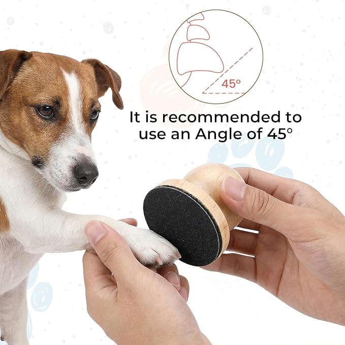 Dog Nail File Board Dog Nail Scratch Board Pad with 3 PCS Replaceable Filing Disc Wooden Scratchs Pad with Professional Pet Nails Clipper Cat Nails Trimmer for Cats, Dogs