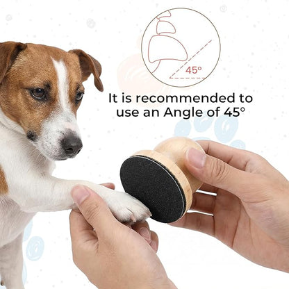 Dog Nail File Board Dog Nail Scratch Board Pad with 3 PCS Replaceable Filing Disc Wooden Scratchs Pad with Professional Pet Nails Clipper Cat Nails Trimmer for Cats, Dogs
