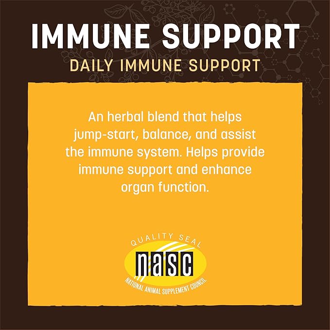 Earth Animal Apothecary Liquid Supplement - Immune Support Herbal Remedies for Dogs & Cats - 2 fl oz