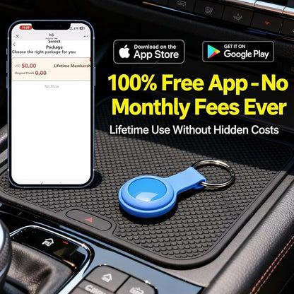GPS Tracker for Vehicles,Cars,Kids & Pets,Real-Time Location Updates,No SIM Card No Subscription,Long Standby Waterproof GPS Tracking Device for Dogs, Elderly & Valuables (Android & iOS)