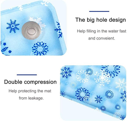 Upgraded Dog Cooling Mat 23.62” x 19.68” Pet Summer Self-Cooling Pad Easy Washable Comfortable Cooling Sleeping Bed for Dogs and Cats (L for Pets Under 44lb)